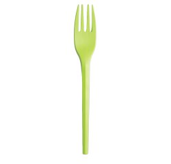 Forchette in CPLA - 16 cm - verde mela - Big Party - conf. 20 pezzi