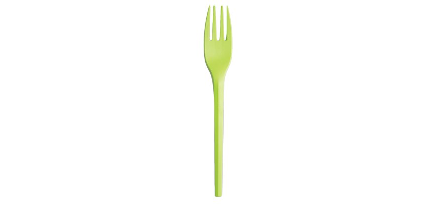 Forchette in CPLA - 16 cm - verde mela - Big Party - conf. 20 pezzi