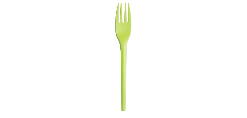 Forchette in CPLA - 16 cm - verde mela - Big Party - conf. 20 pezzi