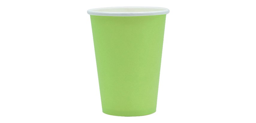Bicchieri biodegradabili Ecocolor - 250cc - verde mela - Big Party - conf. 25 pezzi