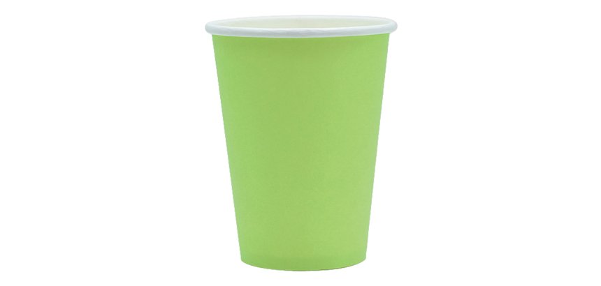 Bicchieri biodegradabili Ecocolor - 250cc - verde mela - Big Party - conf. 25 pezzi