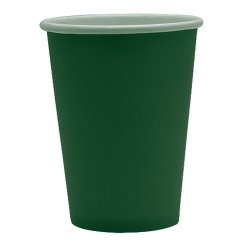 Bicchieri biodegradabili Ecocolor - 250cc - verde bosco - Big Party - conf. 25 pezzi