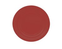 Piatti piani Ecocolor - Ø18cm - biodegradabile - rosso intenso - Big Party - conf. 25 pezzi