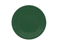 Piatti piani Ecocolor - Ø18cm - biodegradabile - verde bosco - Big Party - conf. 25 pezzi