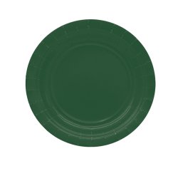 Piatti piani Ecocolor - Ø18cm - biodegradabile - verde bosco - Big Party - conf. 25 pezzi