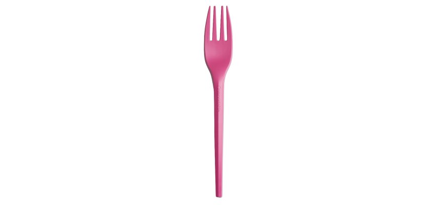 Forchette in CPLA - 16 cm - fucsia - Big Party - conf. 20 pezzi