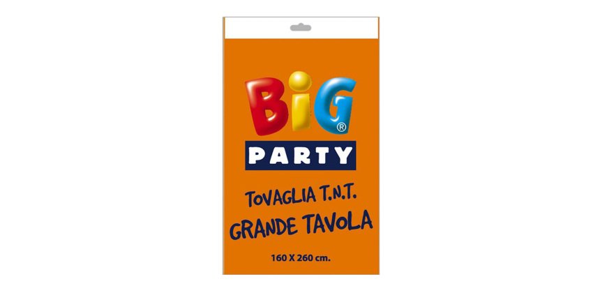 Tovaglia TNT - 160 x 260 cm - arancione - Big Party