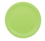 Piatti piani Ecocolor - Ø24cm - biodegradabile - verde mela - Big Party - conf. 25 pezzi