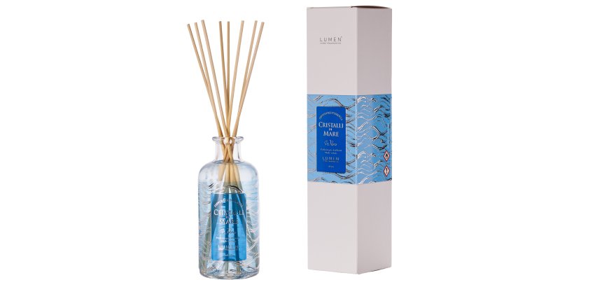Diffusore d'essenza - a bastoncino - cristalli di mare/waves - 200ml - Methodo