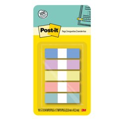 Segnapagina Post-it -  670-SSR-5 - in carta riciclata - 15 x 50 mm - 5 colori pastello - Post-it - conf. 350 pezzi