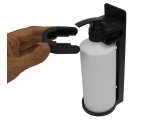 Dispenser Nenya - con supporto murale - 6,5 x 7,1 x 18,2 cm - 300 ml - ABS - nero - Medial International