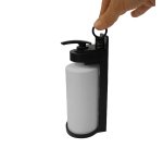 Dispenser Nenya - con supporto murale - 6,5 x 7,1 x 18,2 cm - 300 ml - ABS - nero - Medial International