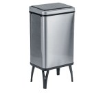 Gettacarte pieghevole Houdini - con coperchio - 35,5 x 26 x 71,5 cm - 40 L - acciaio inox - Medial