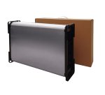 Gettacarte pieghevole Houdini - con coperchio - 35,5 x 26 x 71,5 cm - 40 L - acciaio inox - Medial