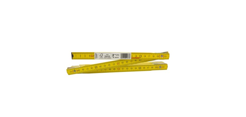 Metro pieghevole - 2m - legno - Fischer Darex