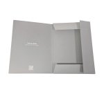 Cartella 3 lembi con elastico - A4 - dorso 1 cm - grigio chiaro - BM