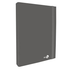Cartella progetto con elastico - 25 x 34 cm - dorso 3 cm - grigio scuro - BM