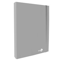Cartella progetto con elastico - 25 x 34 cm - dorso 3 cm - grigio chiaro - BM