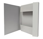 Cartella progetto con elastico - 25 x 34 cm - dorso 3 cm - grigio chiaro - BM