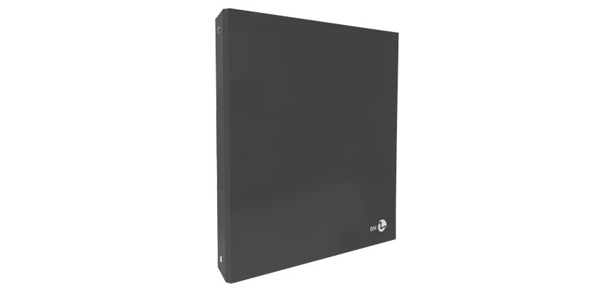 Raccoglitore ad anelli - 27 x 32 cm - Ø 30 mm - grigio scuro - BM