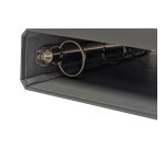 Raccoglitore ad anelli - 27 x 32 cm - Ø 30 mm - grigio scuro - BM