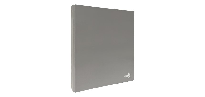 Raccoglitore ad anelli - 27 x 32 cm - Ø 30 mm - grigio chiaro - BM