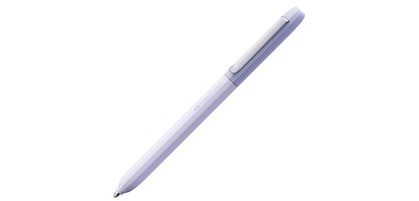 Penna a sfera Avori - punta M - fusto lilla - Faber-Castell