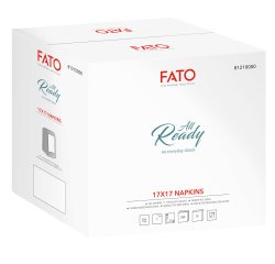 Tovagliolino bar - 17 x 17 cm - carta - bianco - Fato - conf. 250 pezzi