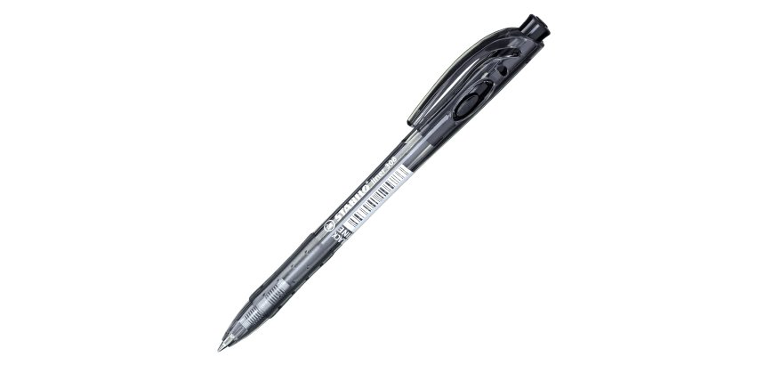 Penna a sfera a scatto Liner 308 - punta 0,7 mm - nero - Stabilo