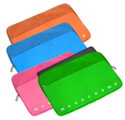 Porta laptop in tessuto Monocromo - 36 x 25 x 1 cm - colori assortiti - Pigna