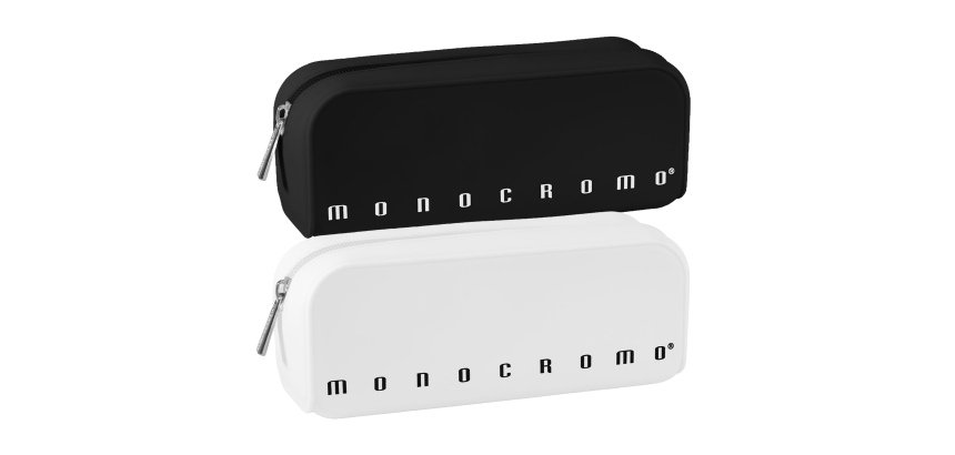 Bustina silicone Soft Touch Monocromo - 20 x 6 x 7,5 cm - Black&White - Pigna