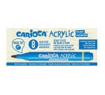 Marcatore Paint Marker acrilico - punta maxi - blu - Carioca - conf. 8 pezzi