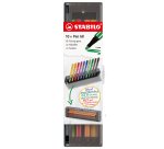 Click set Pen 68 - tratto 1.0 mm - colori assortiti - Stabilo - conf. 10 pezzi