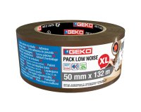 Nastro adesivo - 5 cm x 132 m - PP - silenzioso - avana - Geko