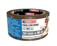 Nastro adesivo - 5 cm x 66 m - PP - silenzioso - avana - Geko