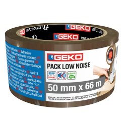 Nastro adesivo - 5 cm x 66 m - PP - silenzioso - avana - Geko