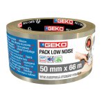 Nastro adesivo - 5 cm x 66 m - PP - silenzioso - trasparente - Geko