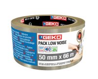 Nastro adesivo - 5 cm x 66 m - PP - silenzioso - trasparente - Geko