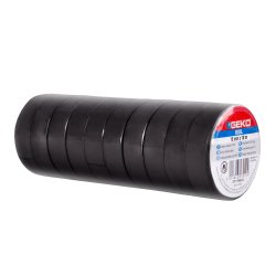 Nastro adesivo isolante - 15mm x 10 m - PVC - nero - Geko