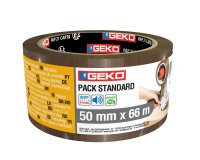 Nastro adesivo - 5 cm x 66 m - PLP - standard - avana - Geko