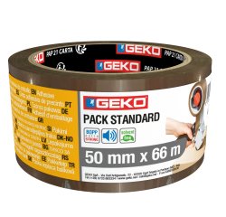 Nastro adesivo - 5 cm x 66 m - PLP - standard - avana - Geko