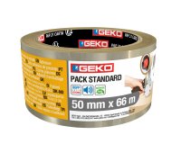 Nastro adesivo - 5 cm x 66 m - PLP - standard - trasparente - Geko