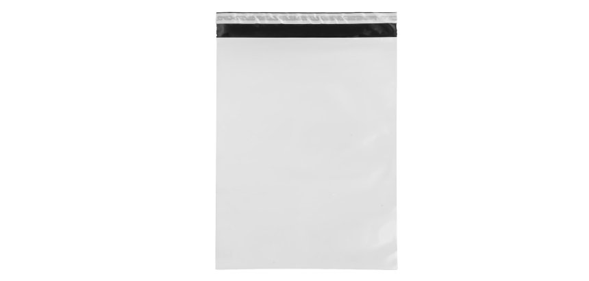 Sacchetto - per corrieri - 35 x 45 x 5 cm - PE - bianco - conf. 100 pezzi