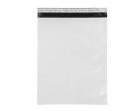 Sacchetto - per corrieri - 40 x 50 x 5 cm - PE - bianco - conf. 100 pezzi