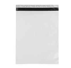 Sacchetto - per corrieri - 40 x 50 x 5 cm - PE - bianco - conf. 100 pezzi
