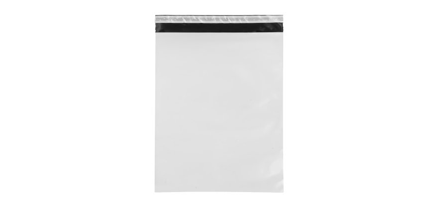 Sacchetto - per corrieri - 40 x 50 x 5 cm - PE - bianco - conf. 100 pezzi