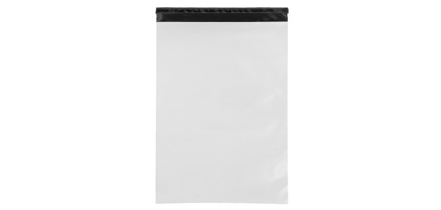 Sacchetto - per corrieri - 60 x 90 x 5 cm - PE - bianco - conf. 50 pezzi