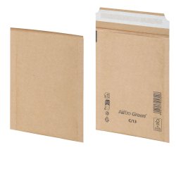 Busta imbottita AirPro Green - 17 x 21,5 cm - carta - avana - Bong Packaging - conf. 100 pezzi
