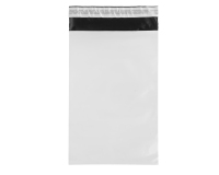Sacchetto - per corrieri - 17 x 25 x 5 cm - PE - bianco - conf. 100 pezzi