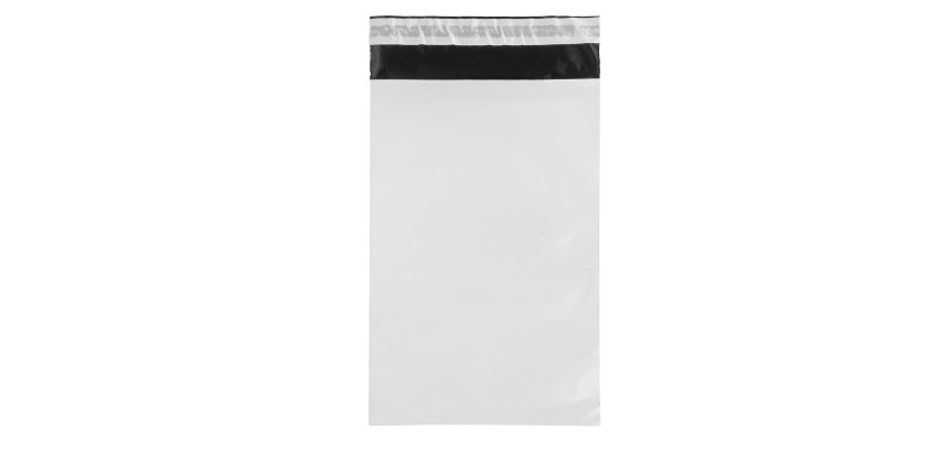 Sacchetto - per corrieri - 17 x 25 x 5 cm - PE - bianco - conf. 100 pezzi